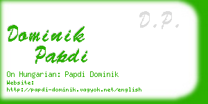 dominik papdi business card